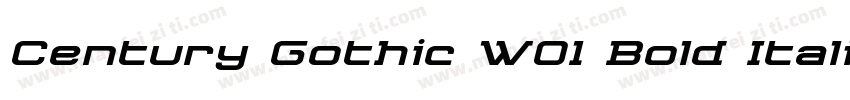 Century Gothic W01 Bold Itali字体转换